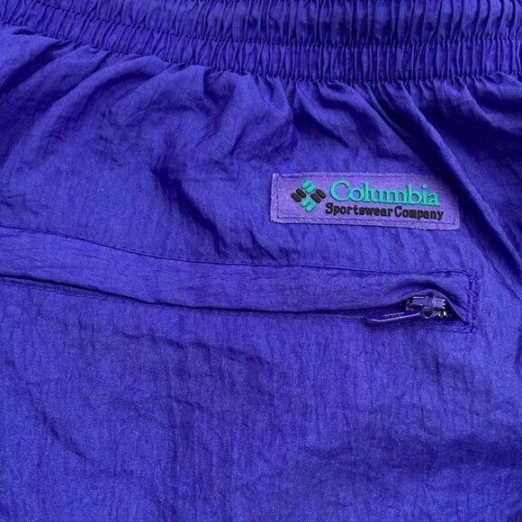Vintage Columbia Men’s Purple Windbreak Joggers size Medium - Picture 5 of 13